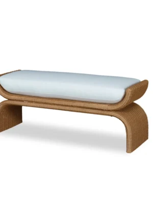 WICKER BENCH