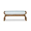 WICKER BENCH